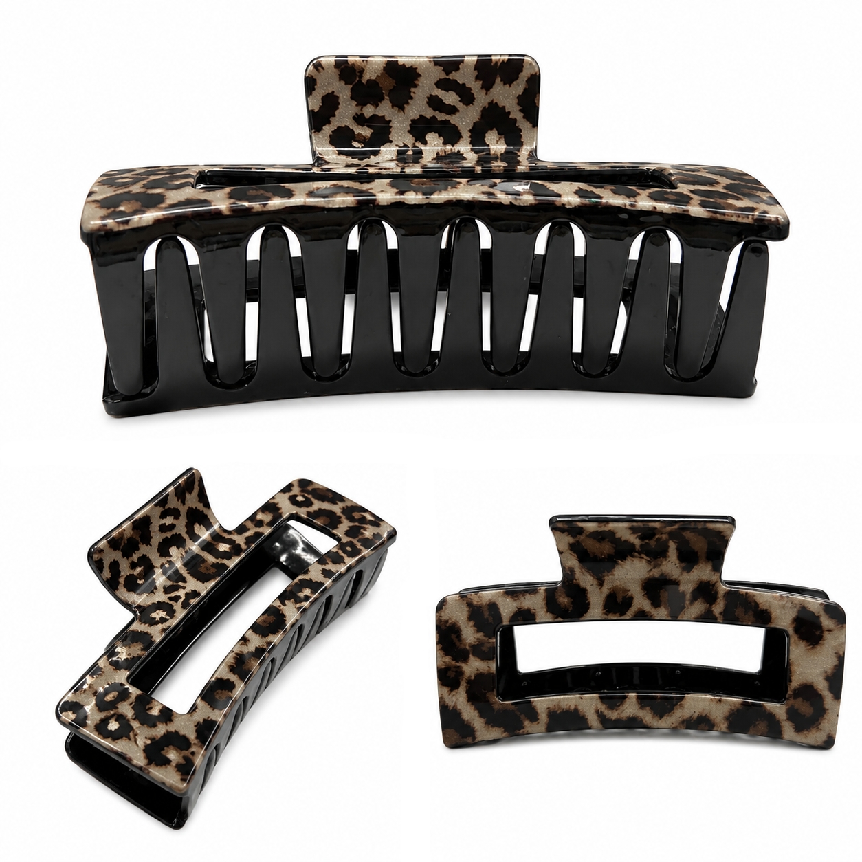 AJC-0291 LEOPARD HAIR CLAW 8.5CM