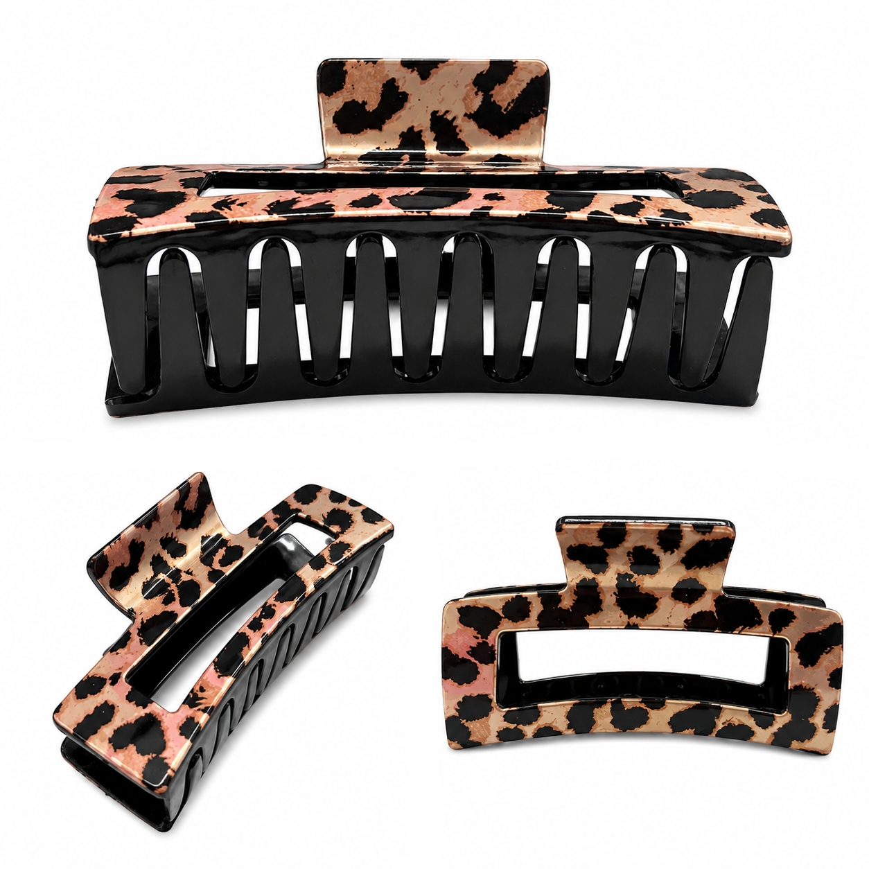 AJC-0291 LEOPARD HAIR CLAW 8.5CM