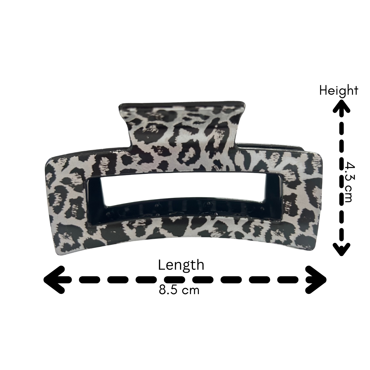 AJC-0291 LEOPARD HAIR CLAW 8.5CM
