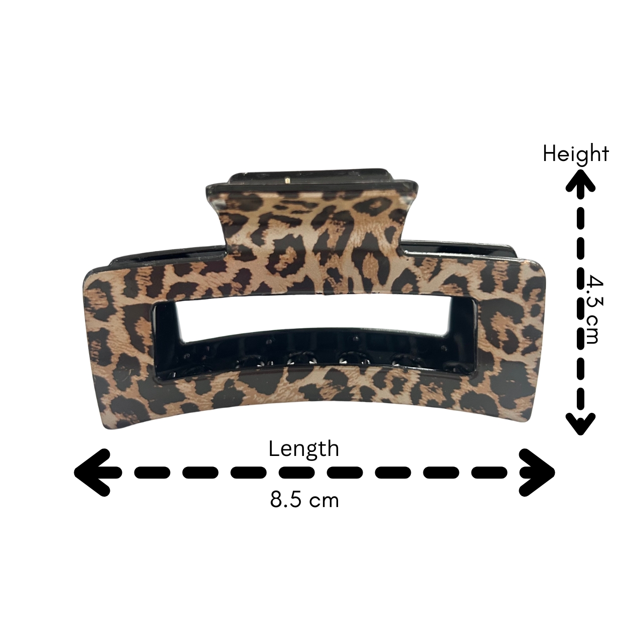 AJC-0291 LEOPARD HAIR CLAW 8.5CM