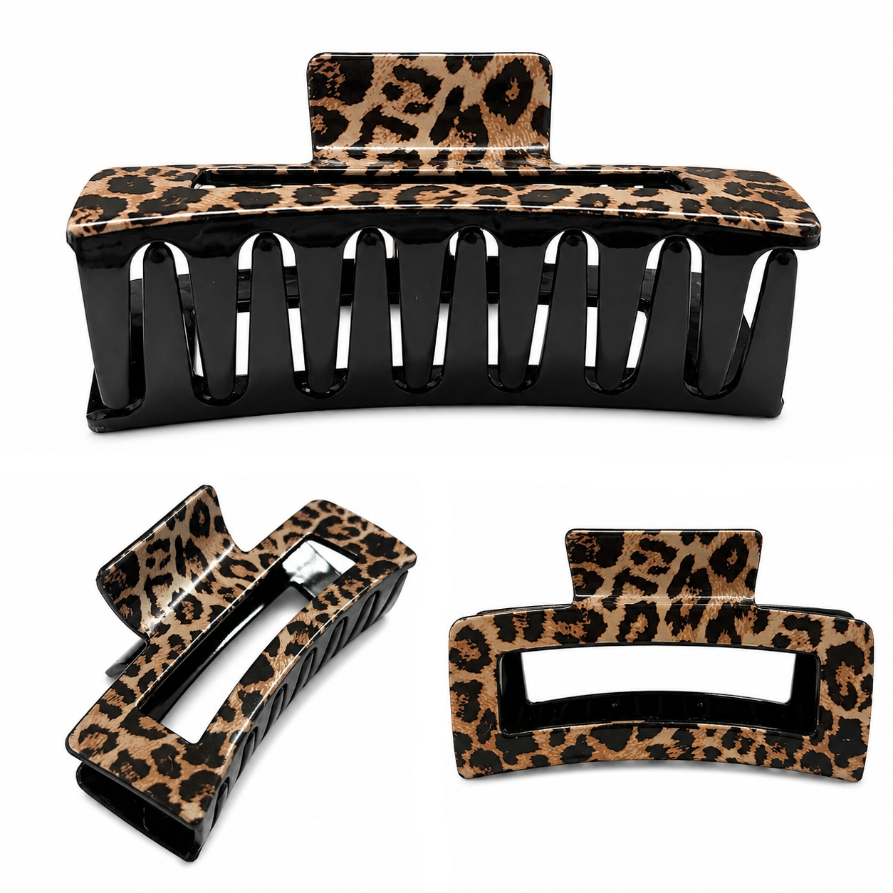 AJC-0291 LEOPARD HAIR CLAW 8.5CM