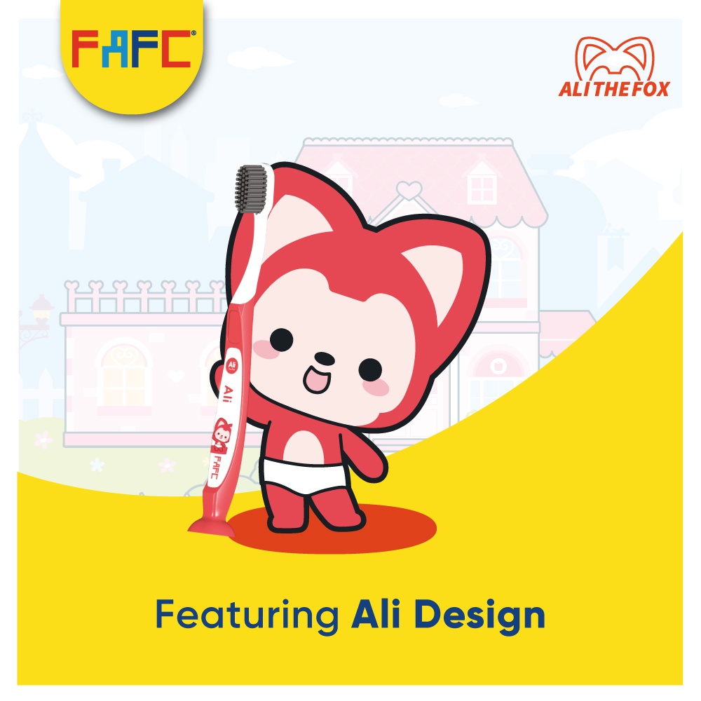 FAFC Ali The Fox Teenage/Adult Anti-Bacterial Charcoal Suction Toothbrush (1 Pc)