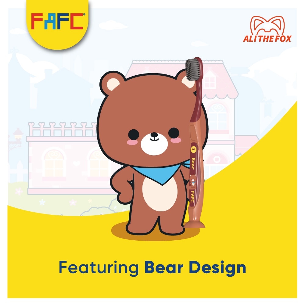 FAFC Ali The Fox Teenage/Adult Anti-Bacterial Charcoal Suction Toothbrush (1 Pc)