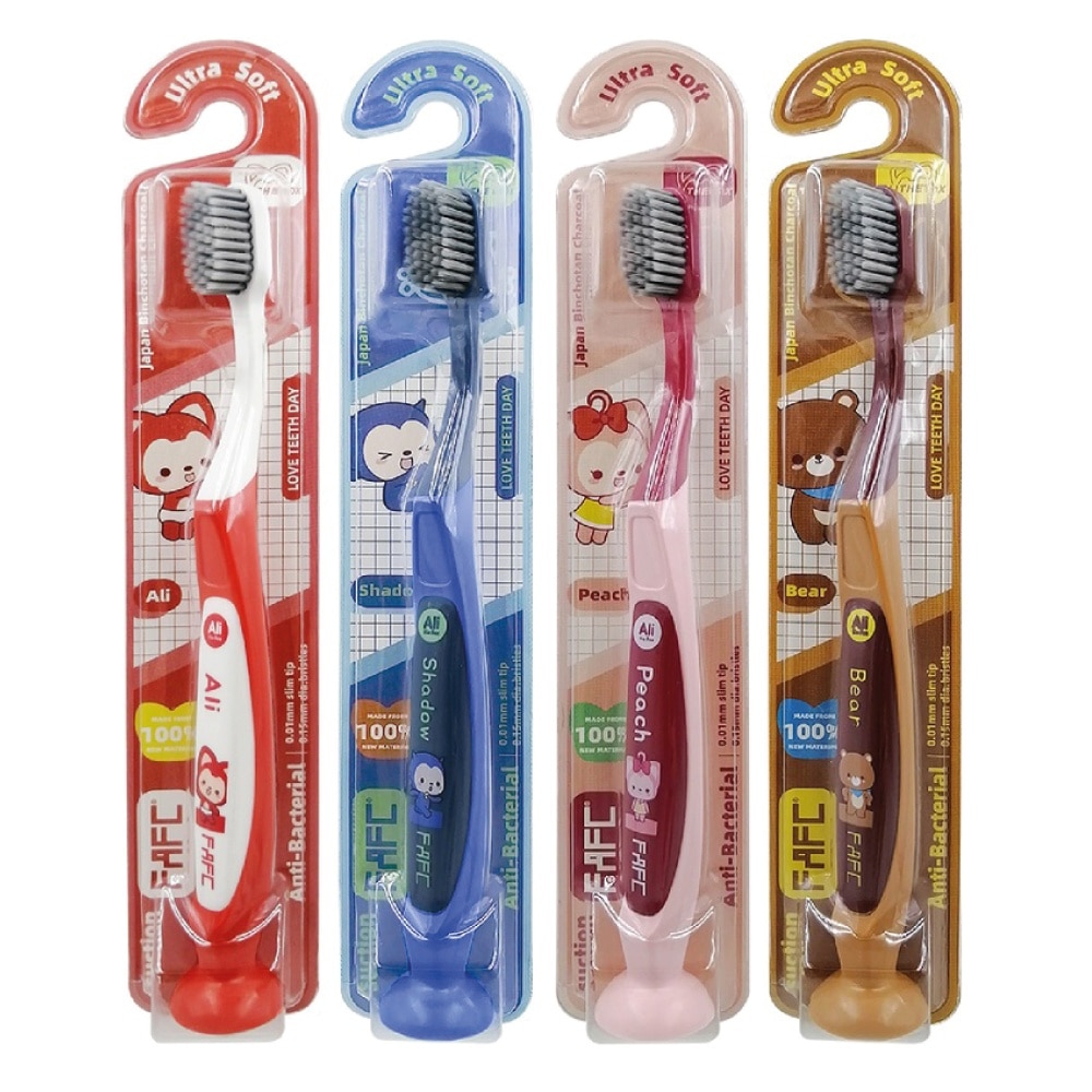 FAFC Ali The Fox Teenage/Adult Anti-Bacterial Charcoal Suction Toothbrush (1 Pc)