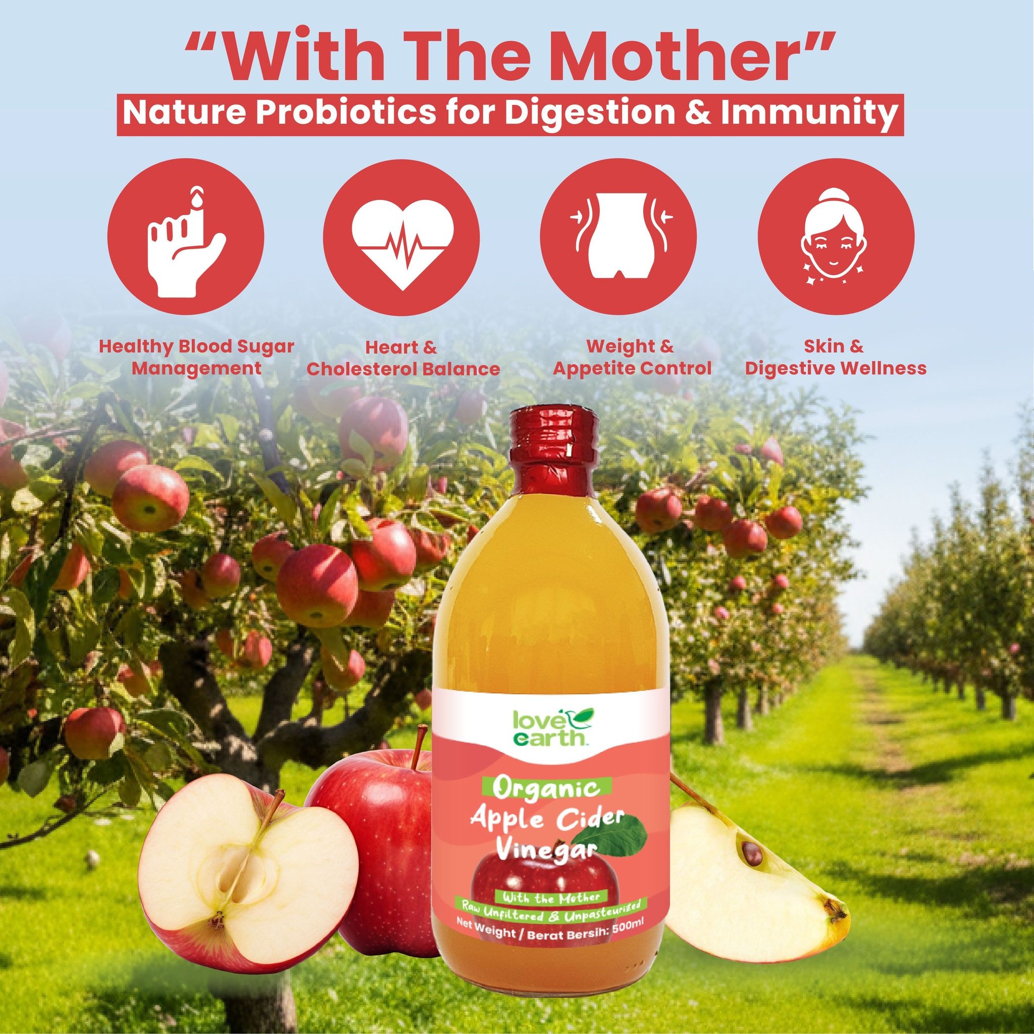 Organic Apple Cider Vinegar 500g