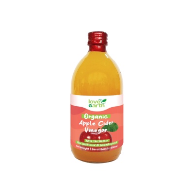 LOVE EARTH - Organic Apple Cider Vinegar 500g