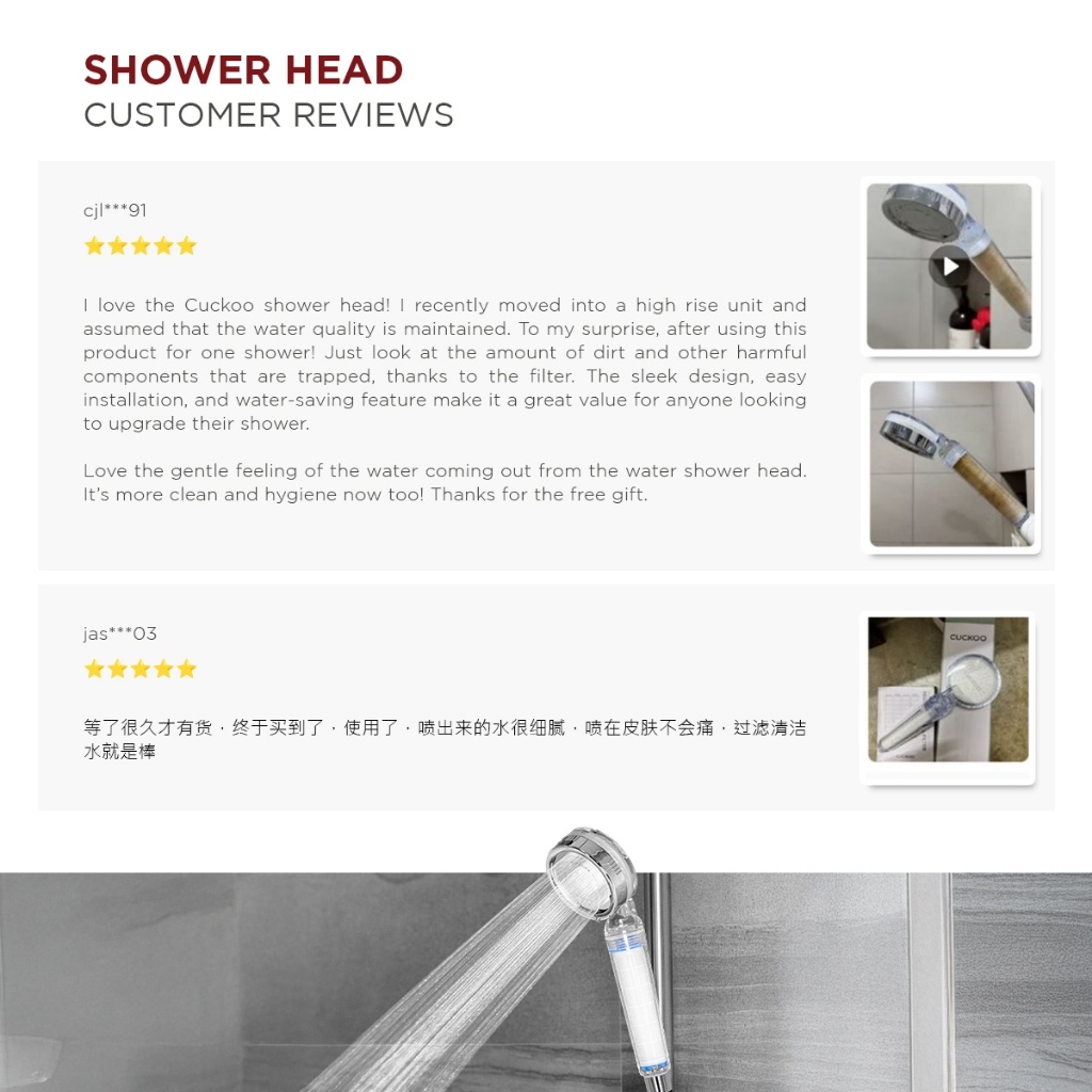 AquaPro Filtered Shower Head