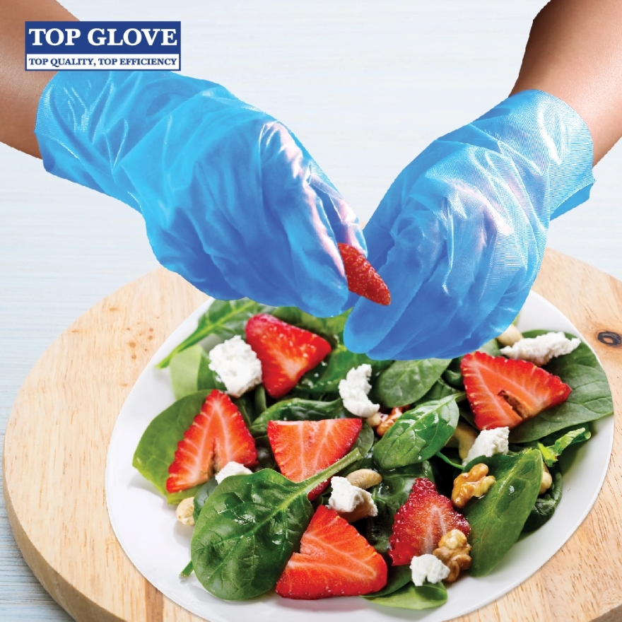 Top Glove Food Handling TPE Disposable Glove Blue, S