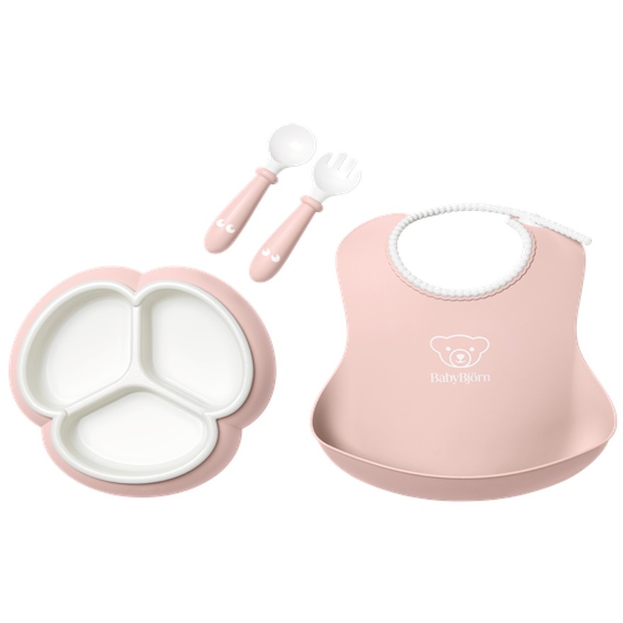 BabyBjorn Mealtime Set, 4pcs PINK image