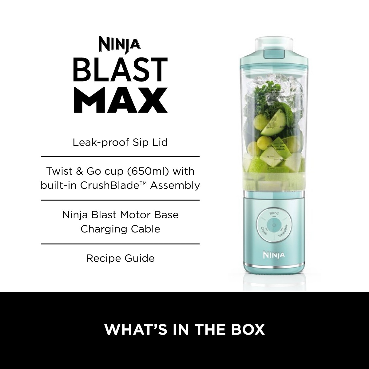 NINJA BLAST MAX PORTABLE BLENDER BC251SMMT
