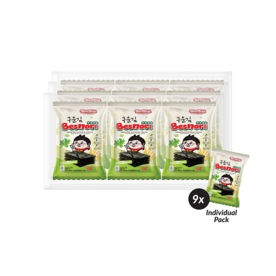 BESBITE - BESNORI ROASTED SEAWEED SNACK 4G x 9'S image