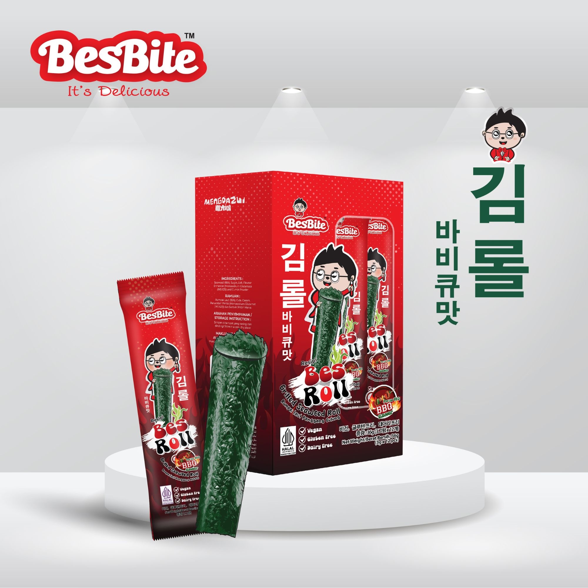 BESROLL GRILLED SEAWEED ROLL (BBQ FLAVOUR) image