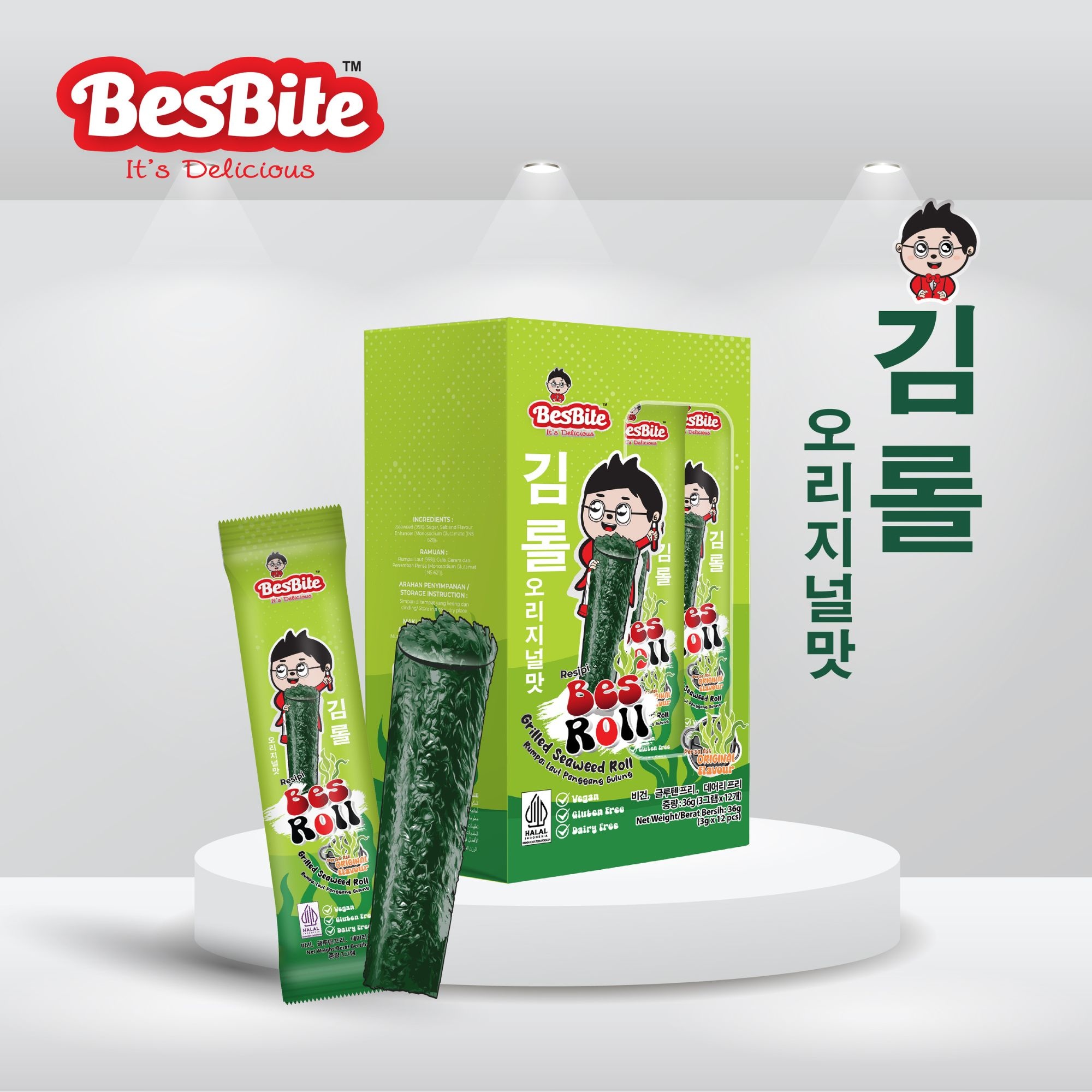 BESROLL GRILLED SEAWEED ROLL (ORIGINAL FLAVOUR) image