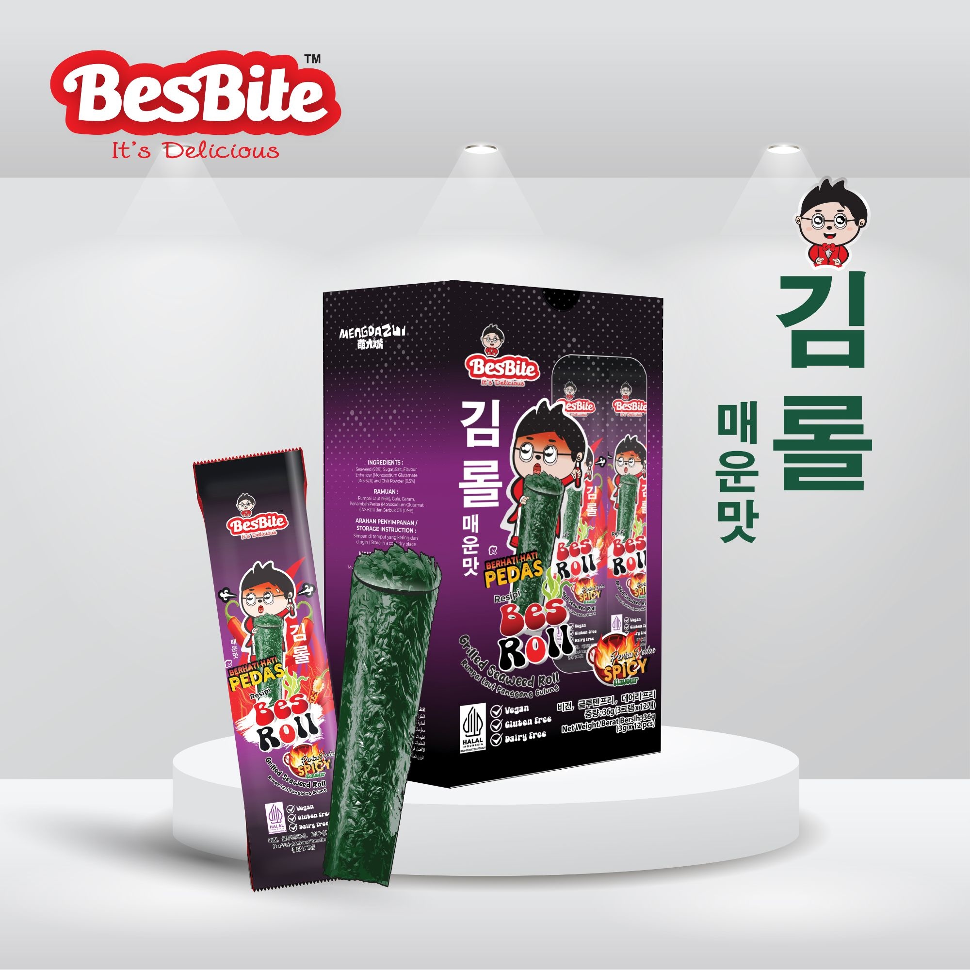 BESROLL GRILLED SEAWEED ROLL (SPICY FLAVOUR) image