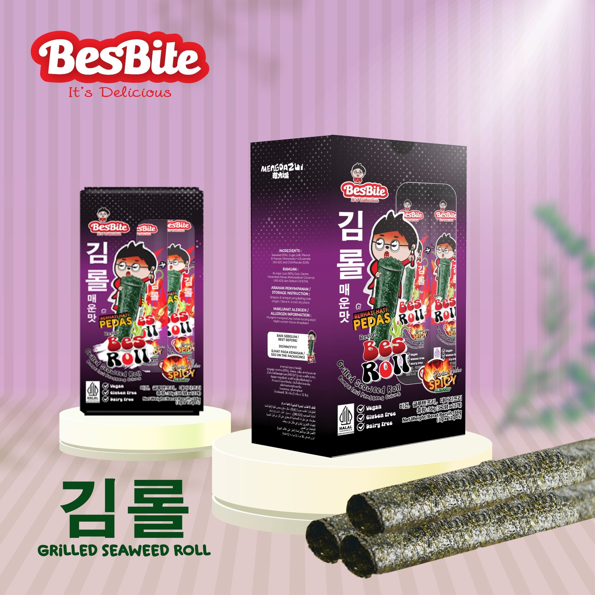 BESROLL GRILLED SEAWEED ROLL (SPICY FLAVOUR) image