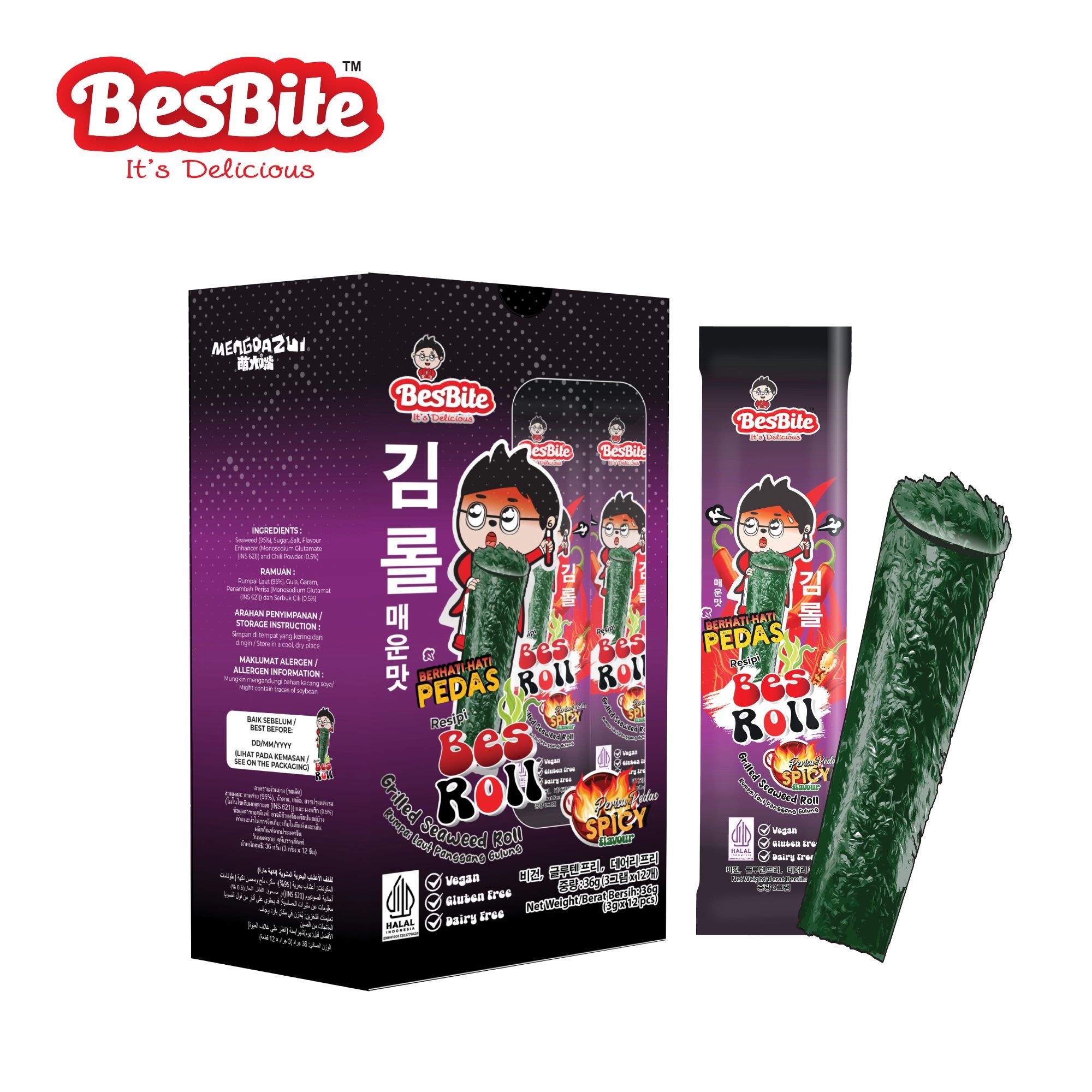 BESROLL GRILLED SEAWEED ROLL (SPICY FLAVOUR) image