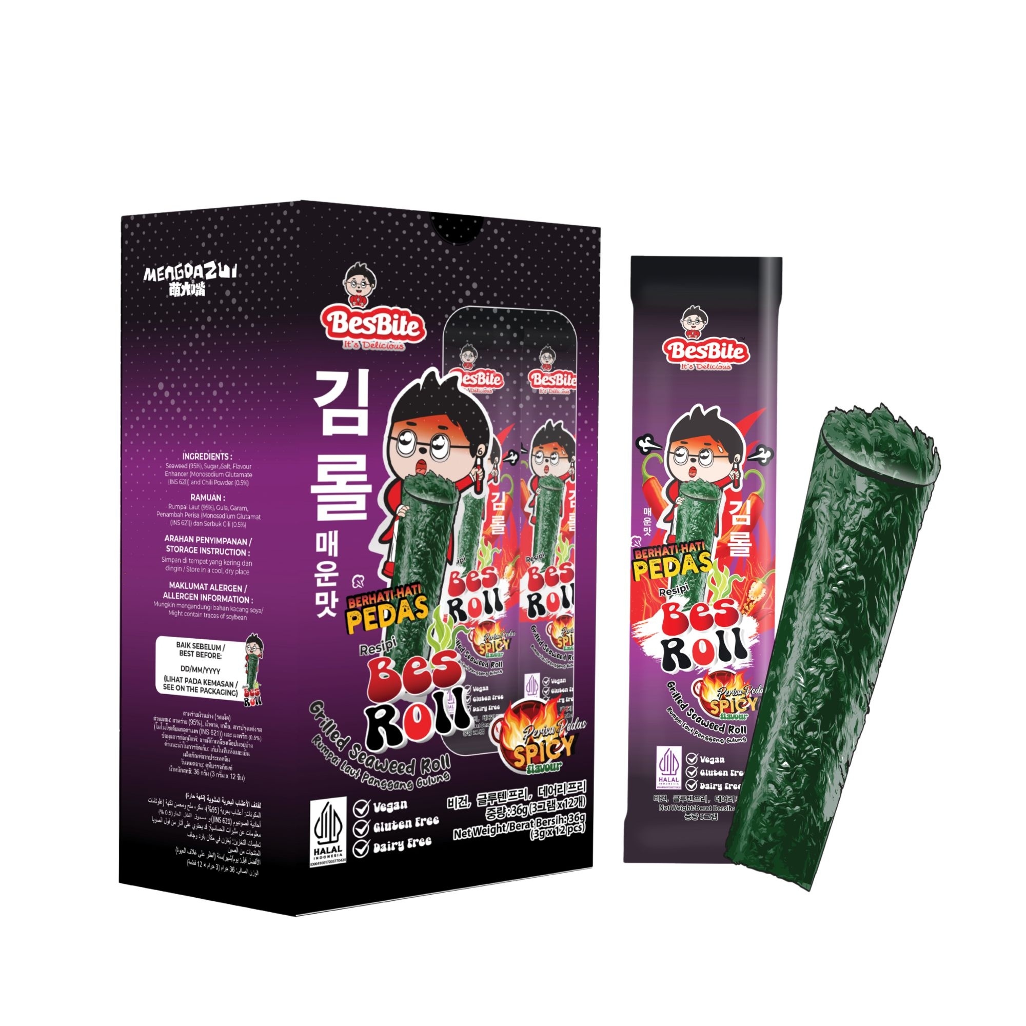 BESROLL GRILLED SEAWEED ROLL (SPICY FLAVOUR) image