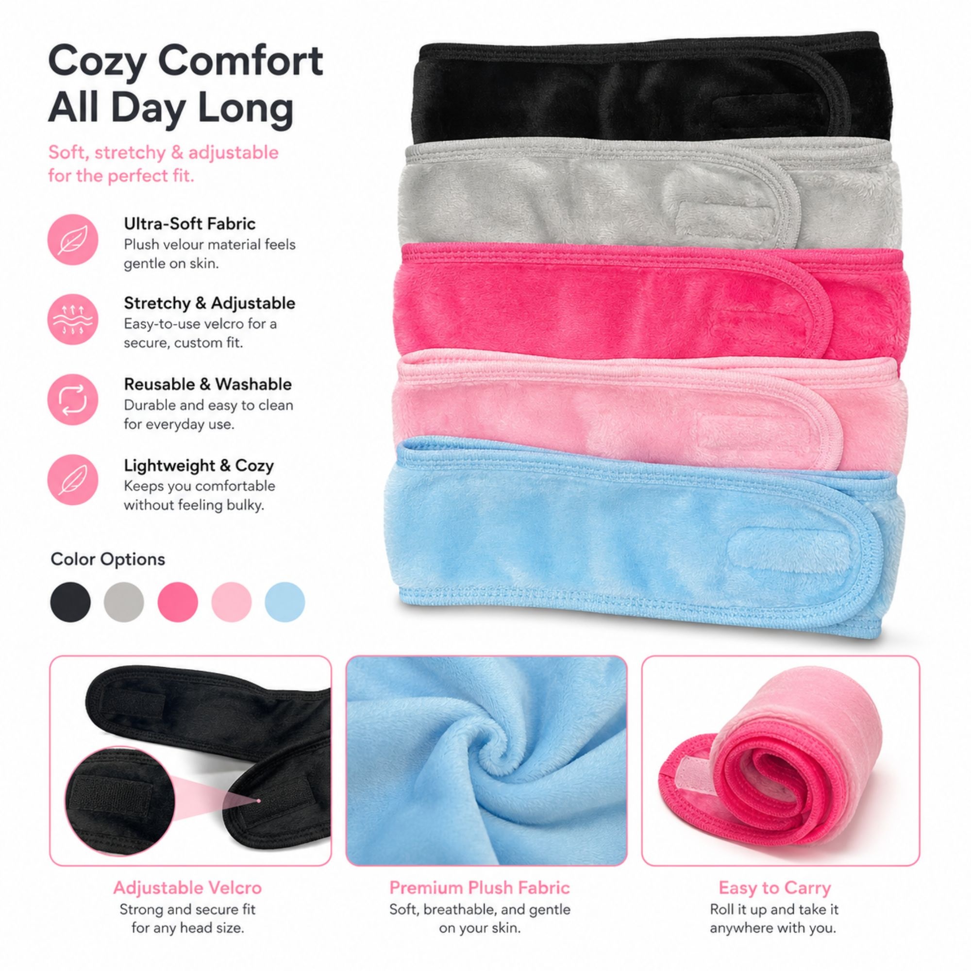 BH-0239 BATH FACIAL HEADBAND 