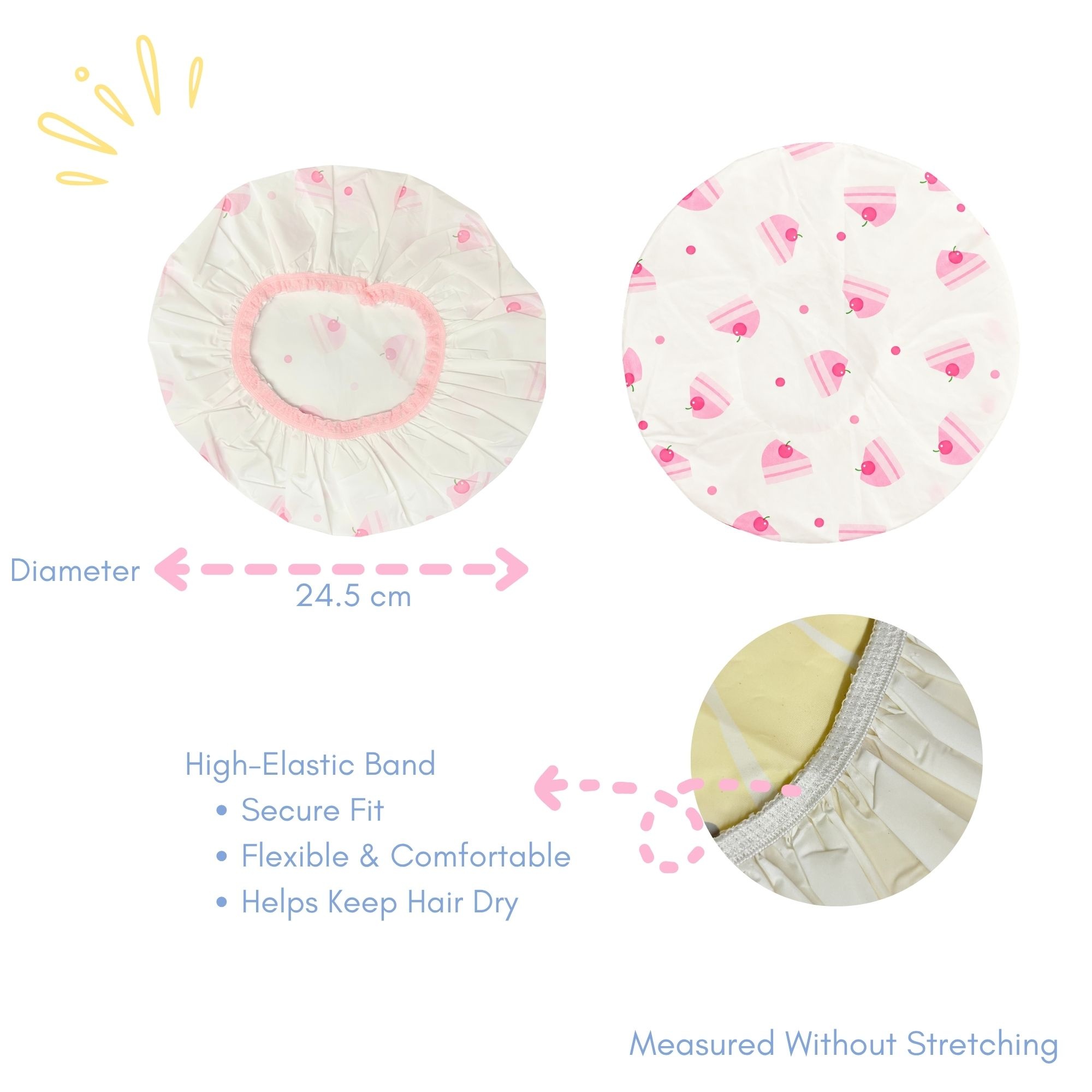 BH-0261 WATER-RESISTANT SHOWER CAP