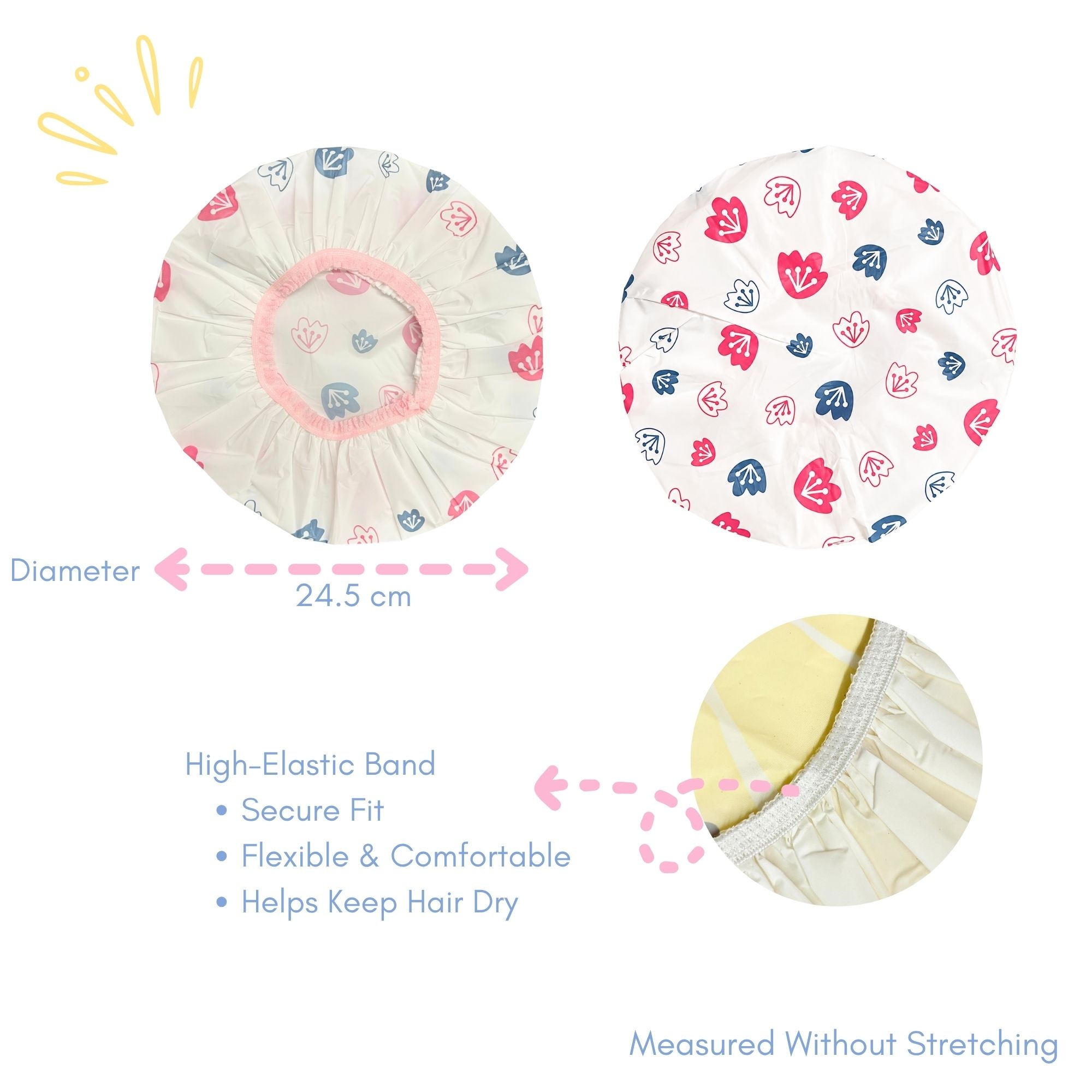 BH-0261 WATER-RESISTANT SHOWER CAP
