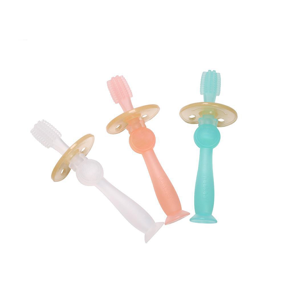 Haakaa 360° Silicone Toothbrush - Clear