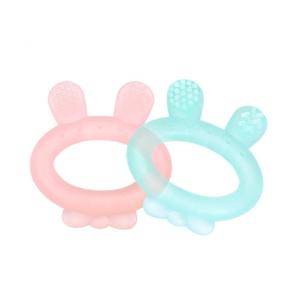 HaaKaa Silicone Rabbit Ear Teether - Pink