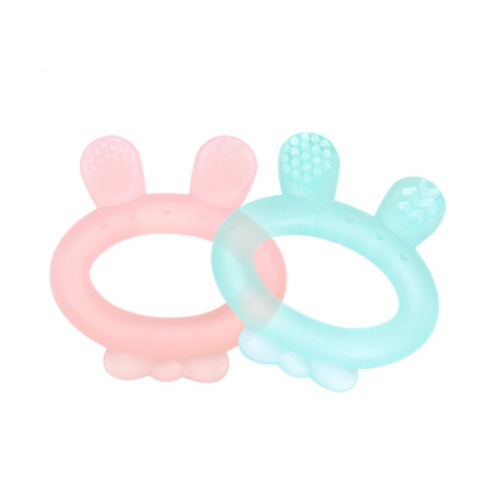 HaaKaa Silicone Rabbit Ear Teether - Blue