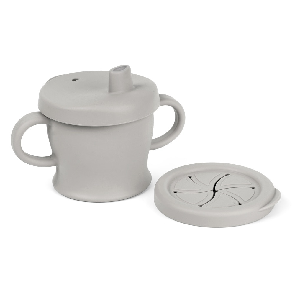 HaaKaa Silicone Sip-N-Snack Cup (250ml) - Suva Grey