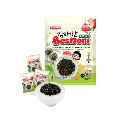 BESBITE - BIBIMBAP SESAME SEAWEED FLAKES SNACK 100G image