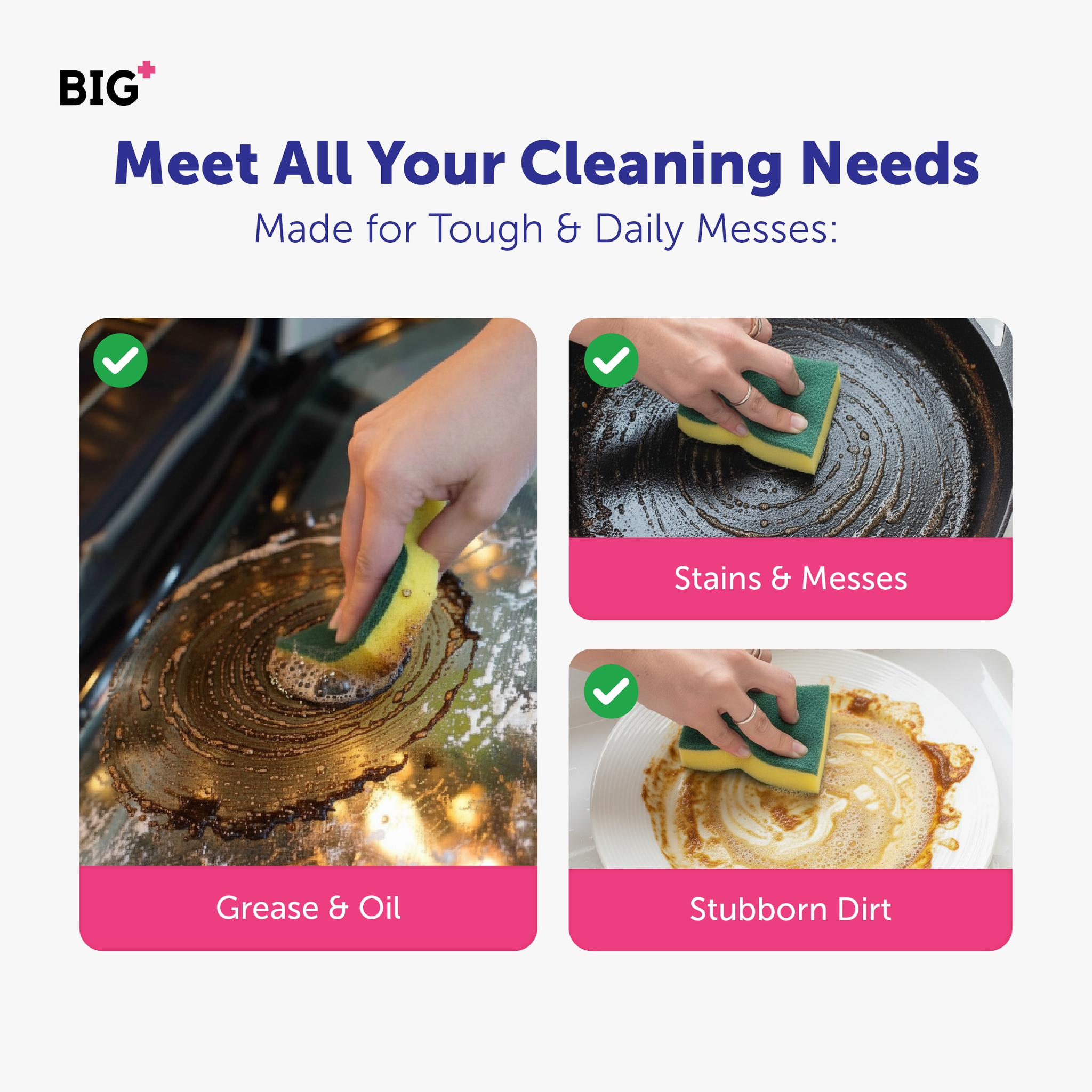 DuraScrub Dishwashing Sponge with Anti-Bacterial Protection