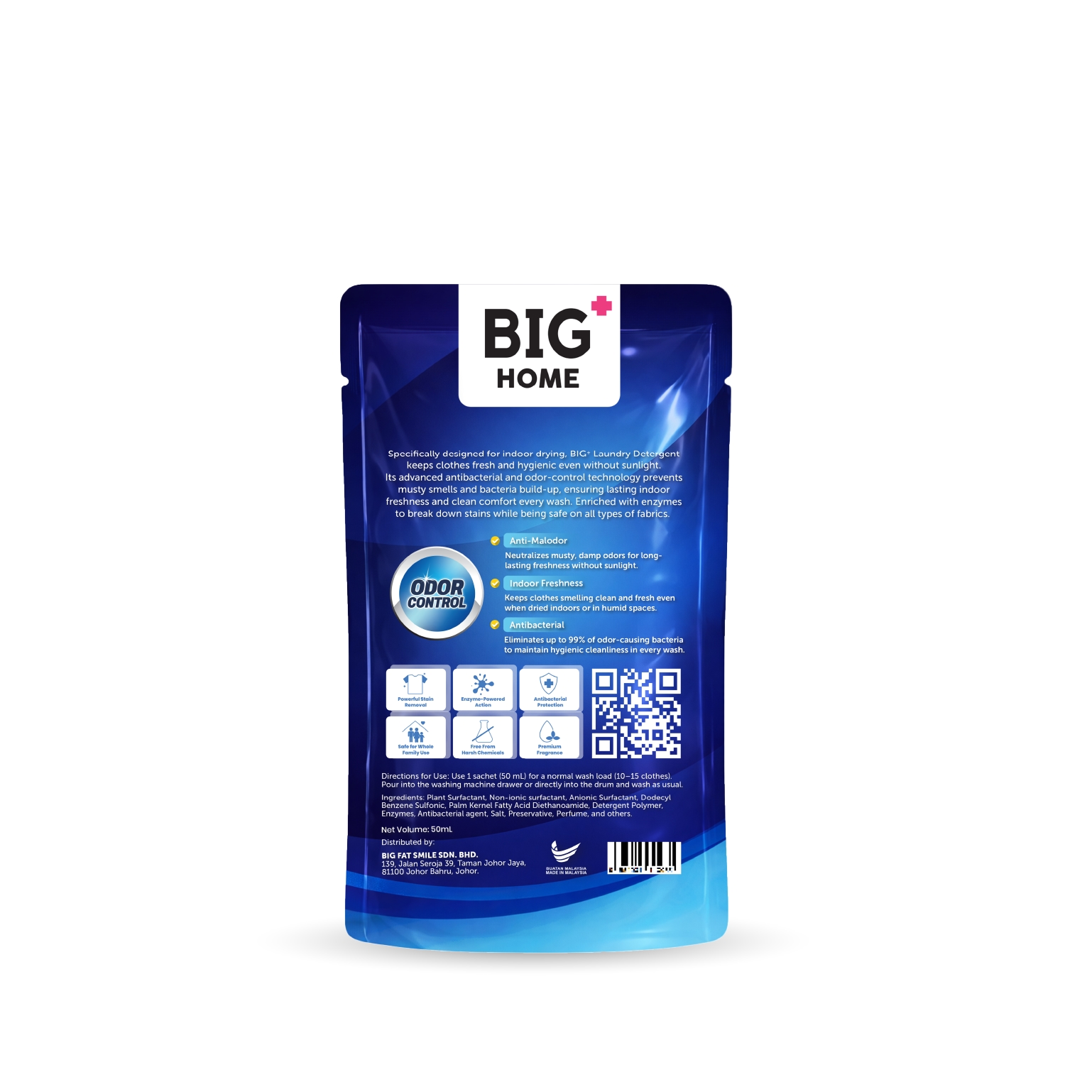 Indoor Drying Laundry Detergent (Travel Pack, 50ml) - English Pear