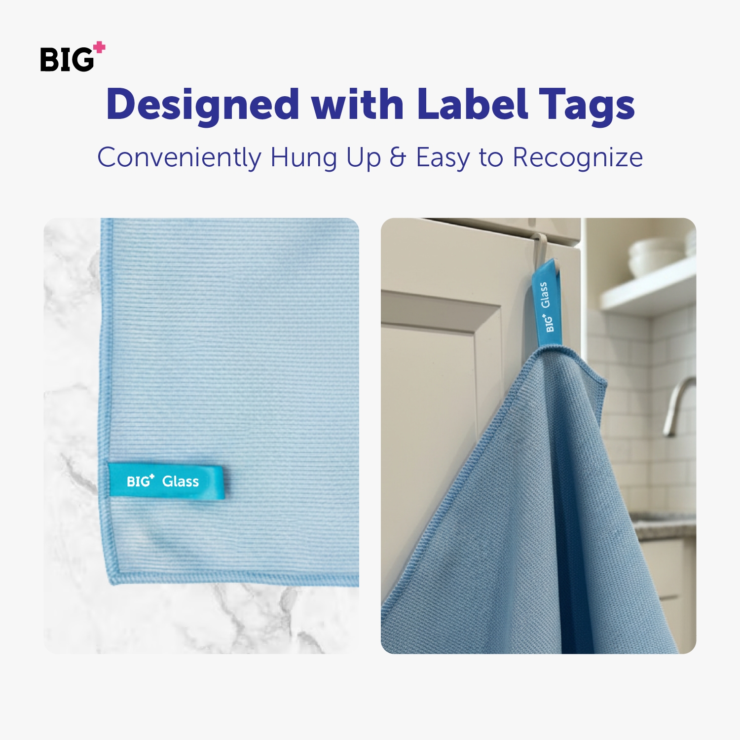 5-in-1 Microfiber Cleaning Cloth Set with Hanging Design