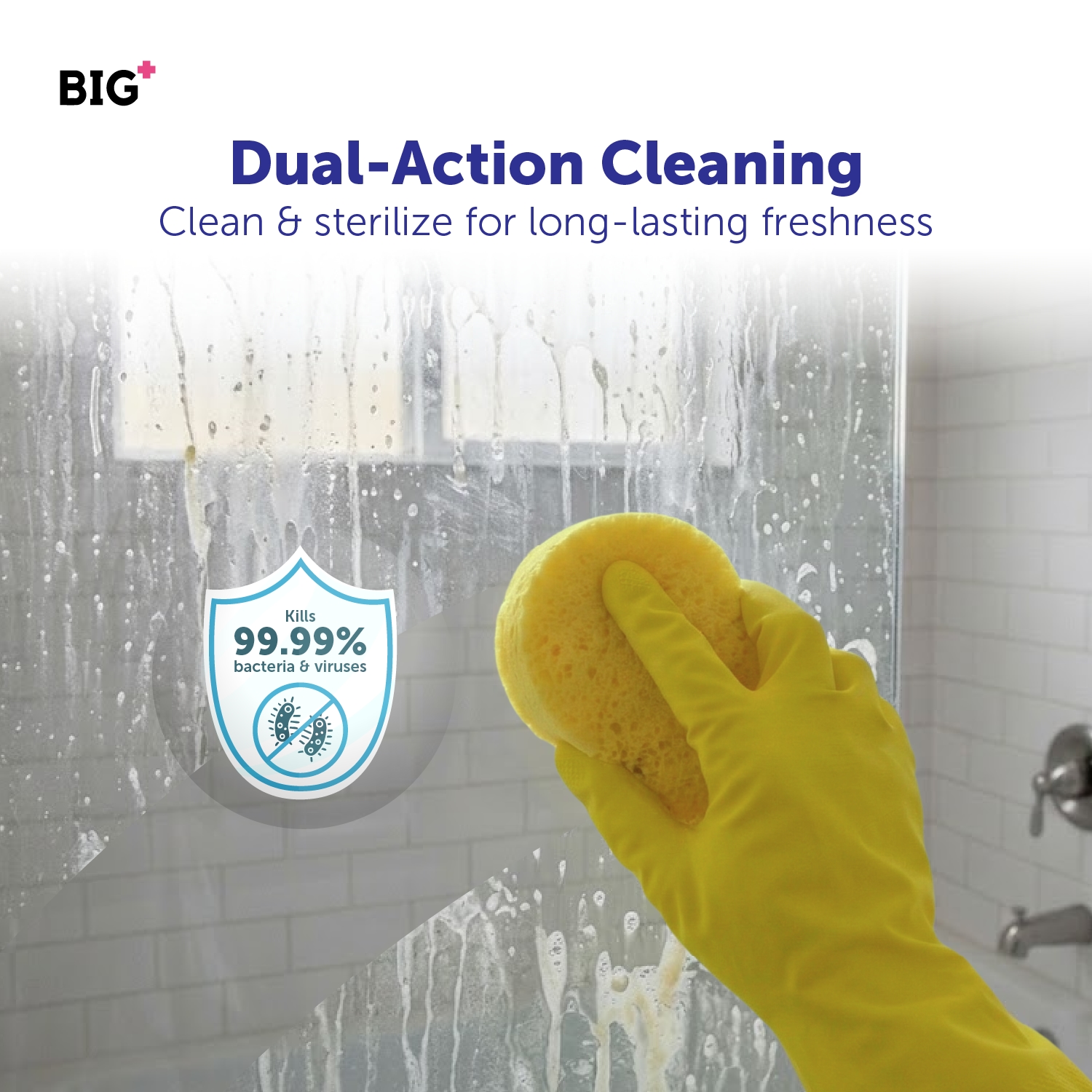 BIG+ Scale Away Glass Watermark Remover (250ml) Water Stains & Limescale Cleaner
