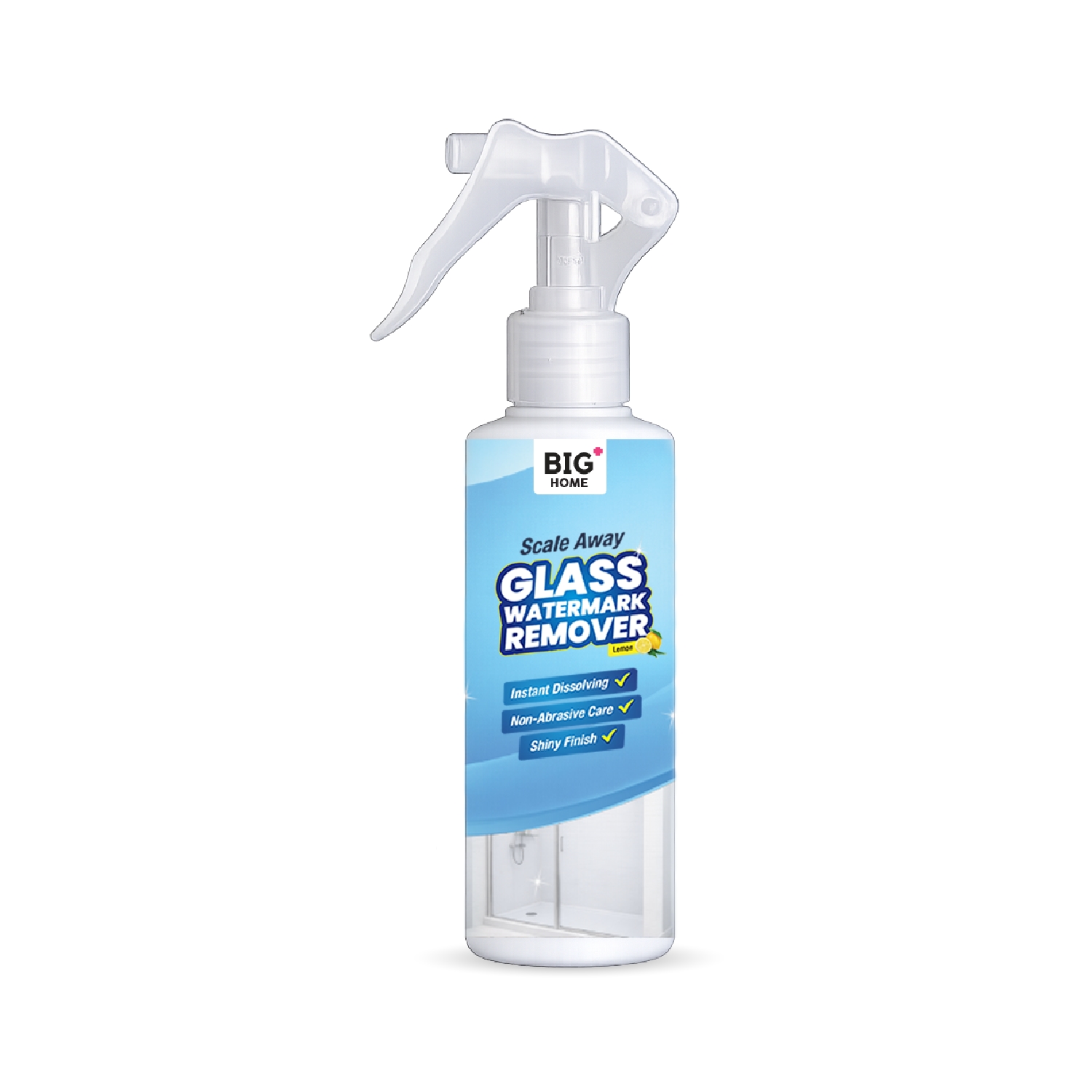 BIG+ Scale Away Glass Watermark Remover (250ml) Water Stains & Limescale Cleaner