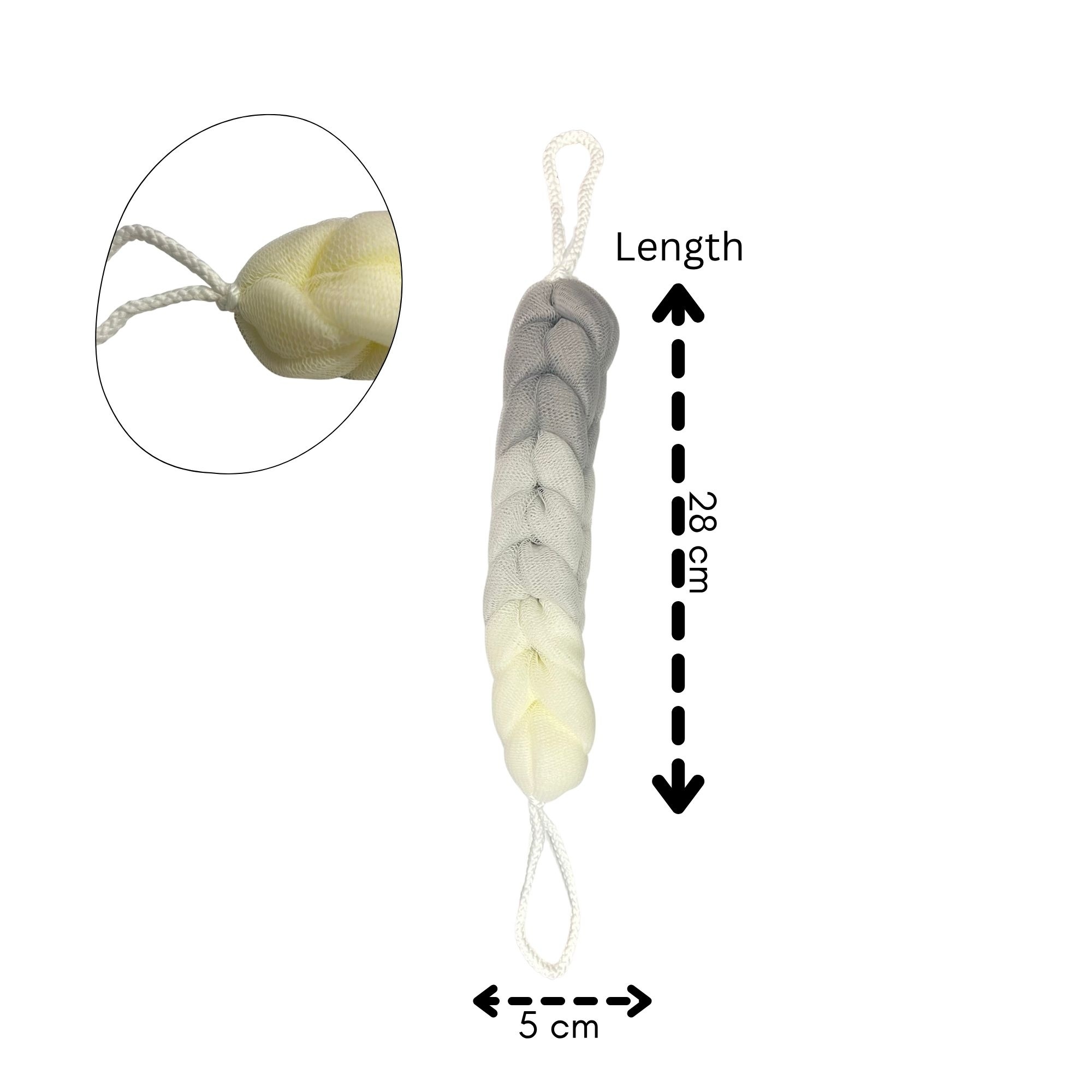 BH-0020 BRAIDED BATH MESH SPONGE