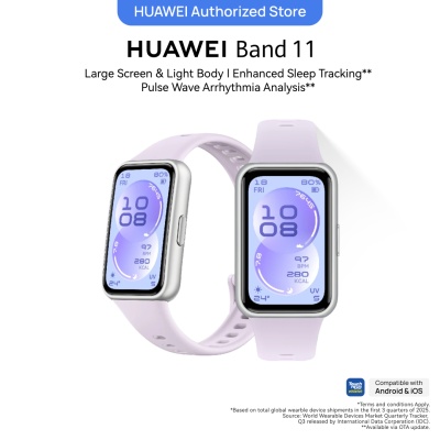 HUAWEI - HUAWEI Band 11 Purple Aluminium, 1.62″ AMOLED Display, Enhanced Sleep Tracking*, Heart Health Management, TNG