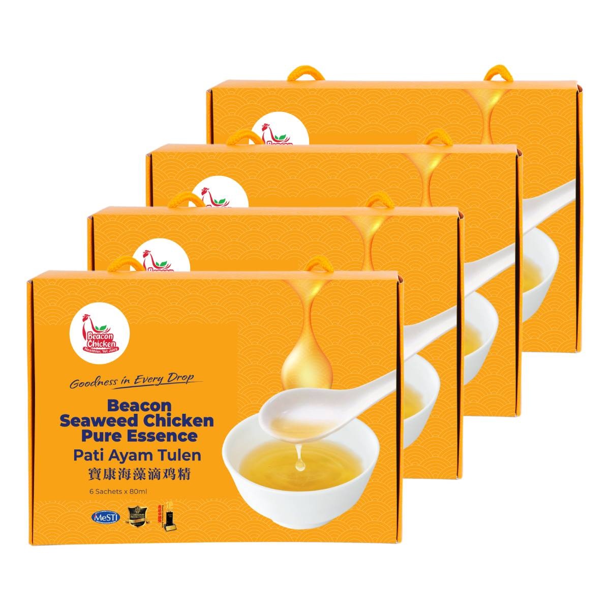 [4-Pack] Beacon Mart Pure Drip Chicken Essence (6 x 80ml) image