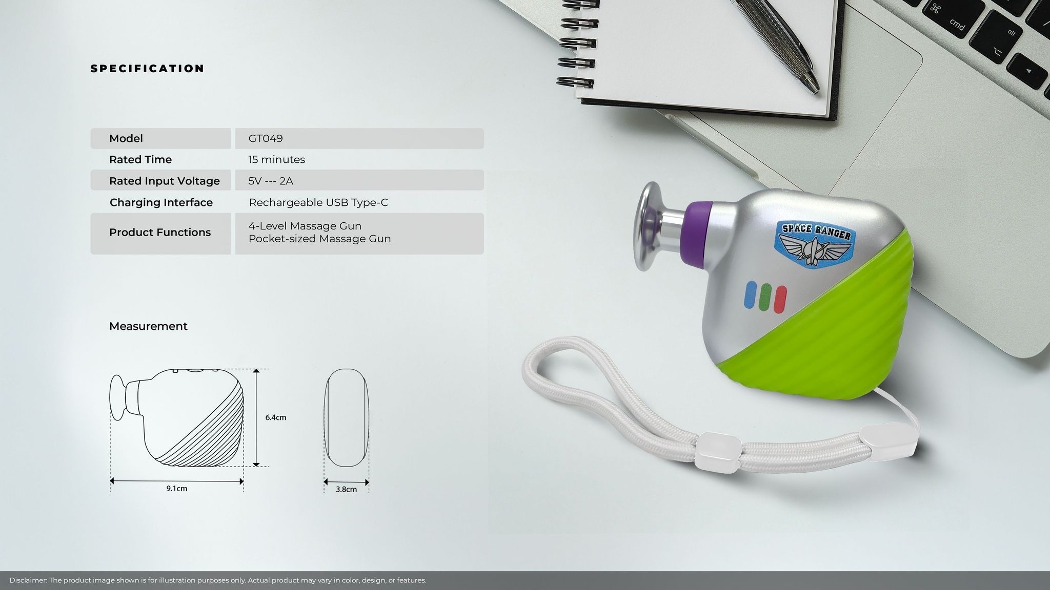 GINTELL BUZZ MINI MASSAGE GUN image