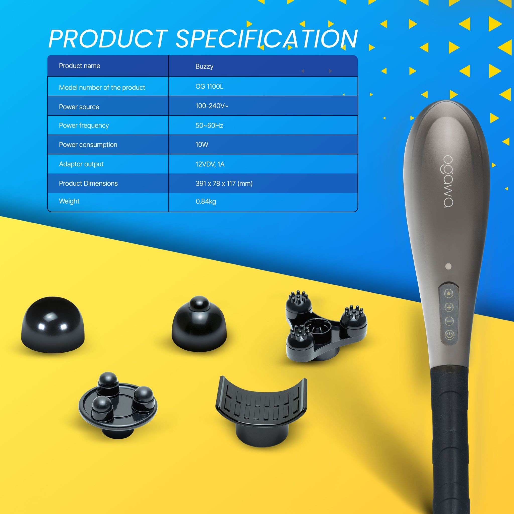 Ogawa by Ogawa Buzzy Percussion Handheld Massager