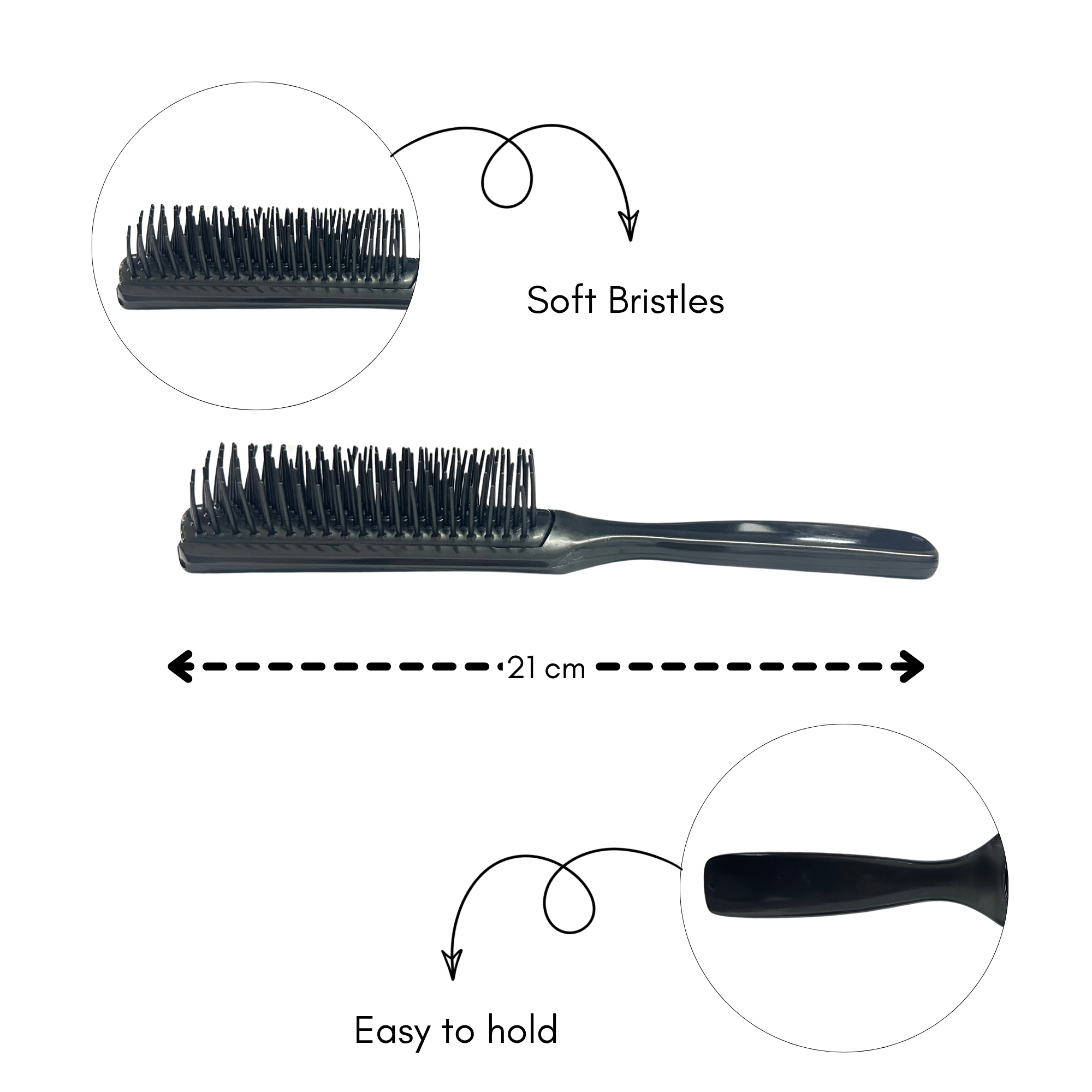 CB 0030 DAILY CARE HAIR BRUSH 215x35MM image