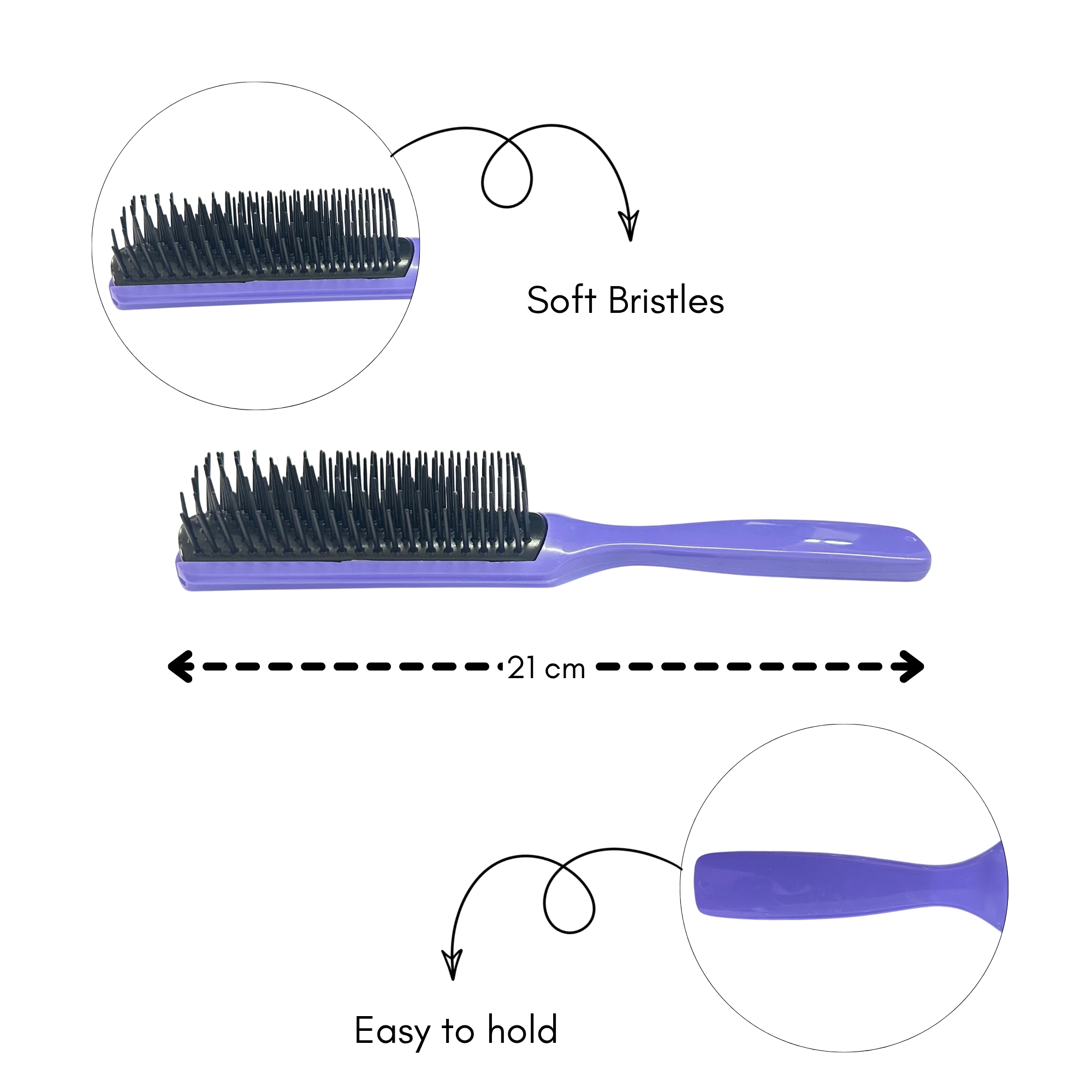 CB 0030 DAILY CARE HAIR BRUSH 215x35MM image