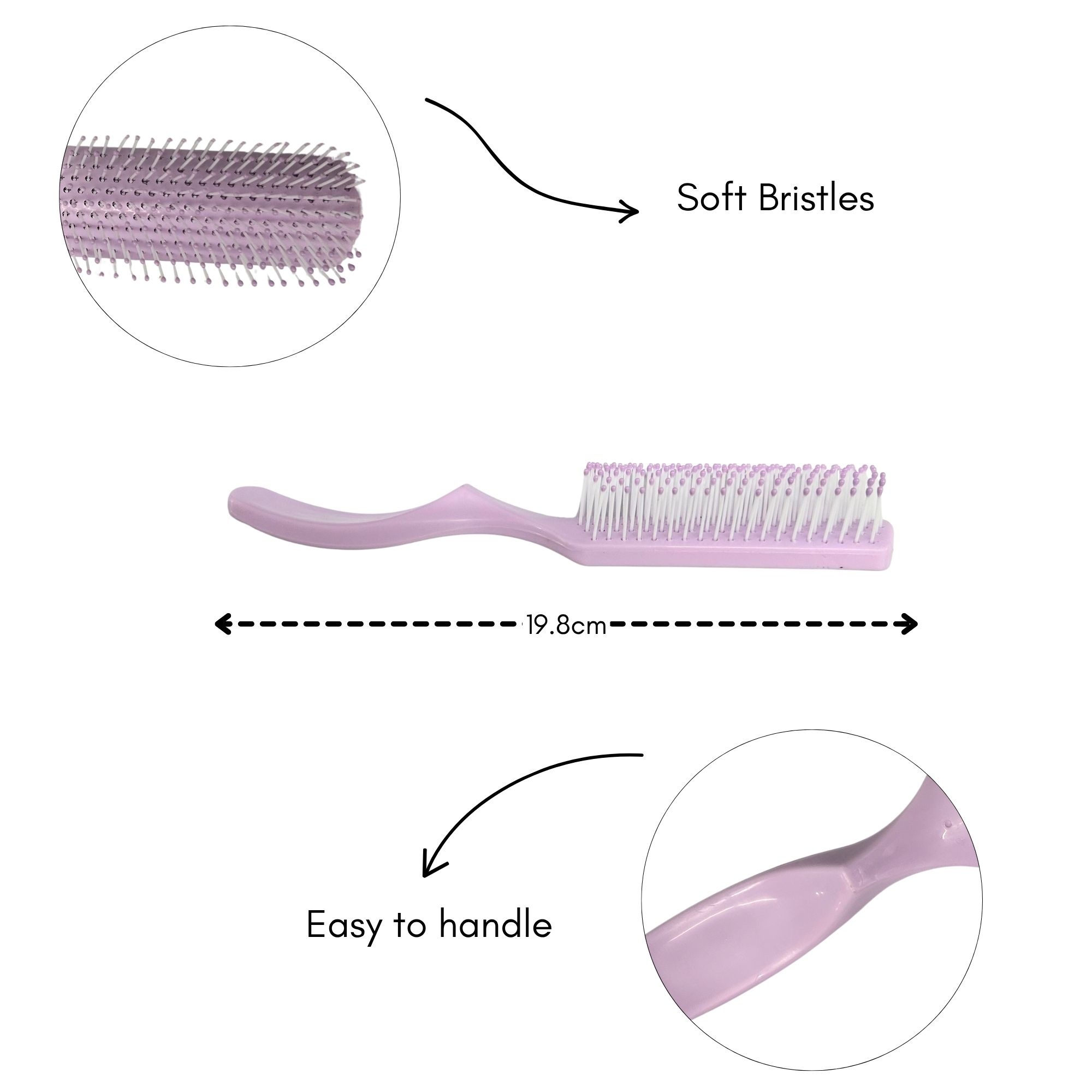 CB 0069 DREAMY PASTEL HAIR BRUSH image