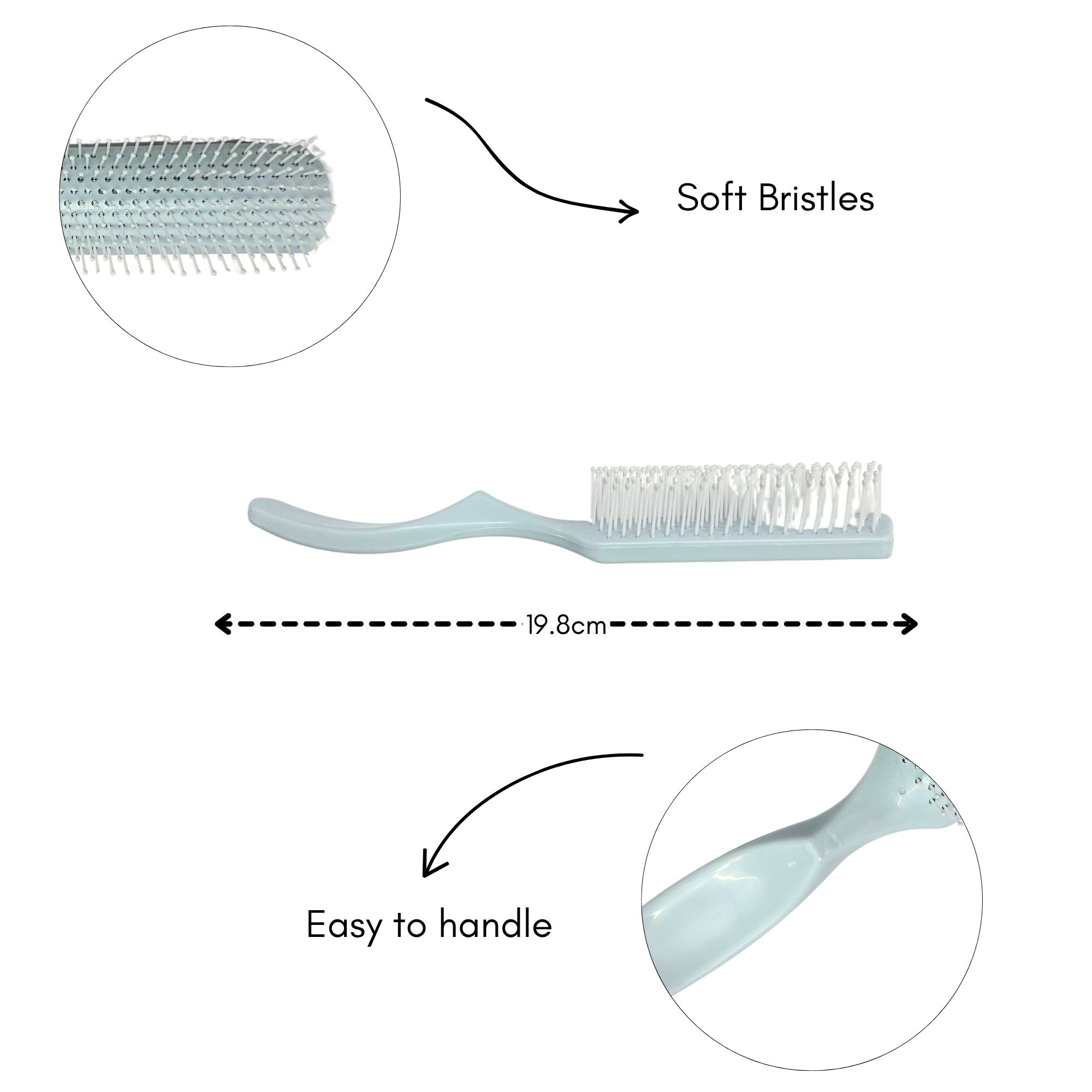 CB 0069 DREAMY PASTEL HAIR BRUSH image