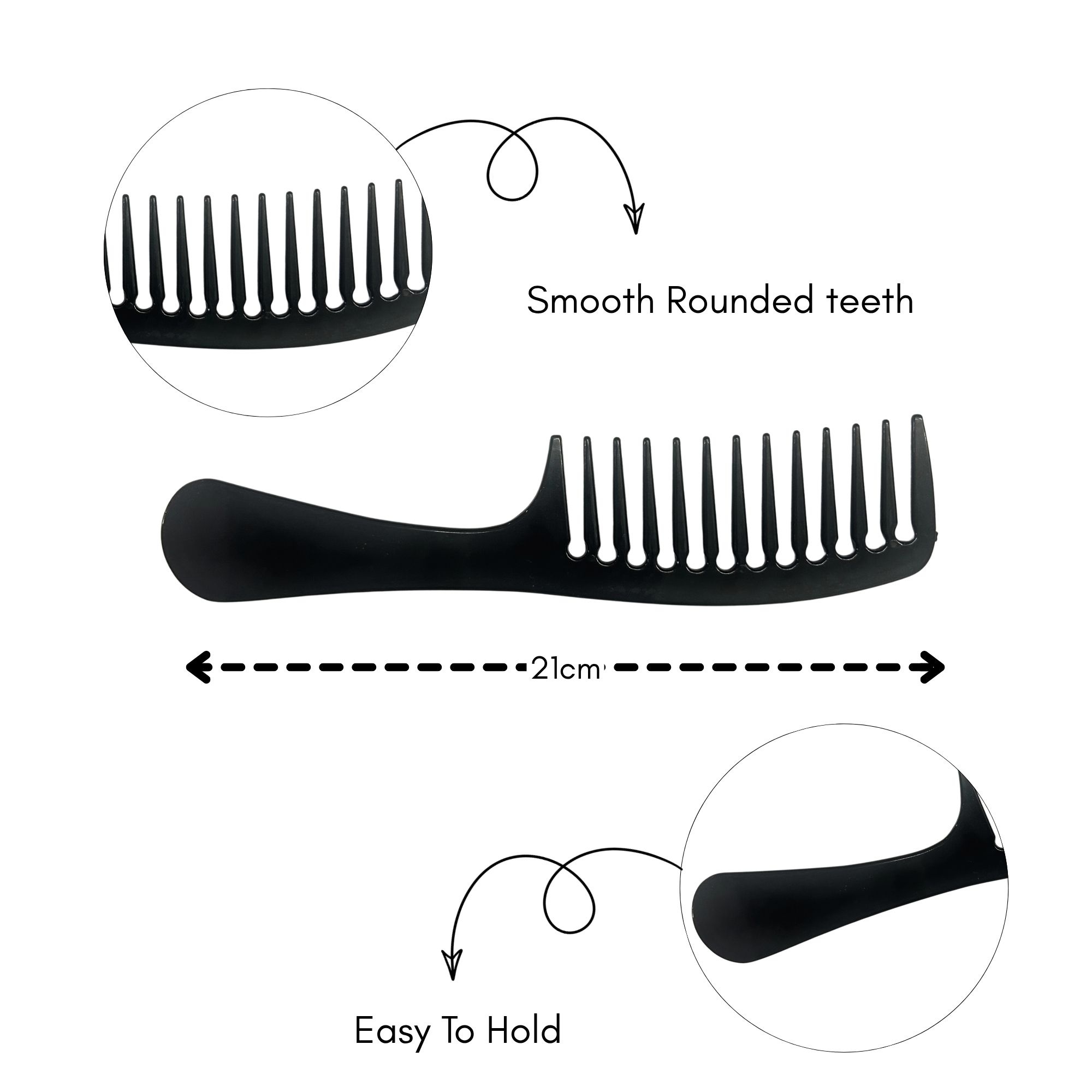 CB 0147 WIDE TEETH DETANGLING COMB WIDE TEETH DETANGLING COMB image