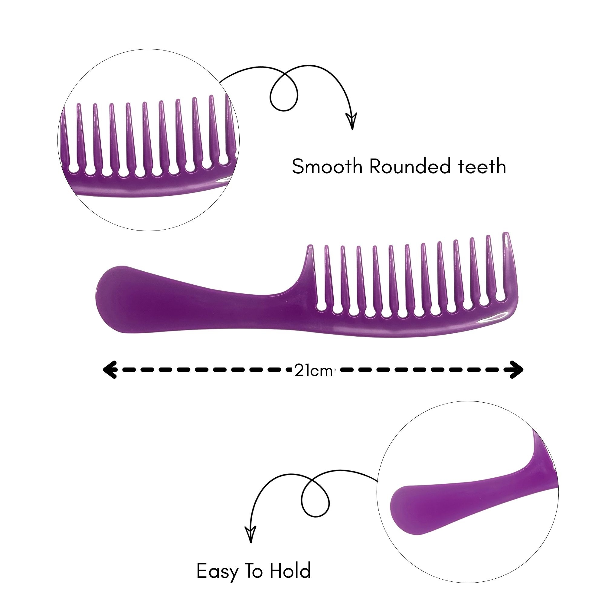 CB-0147 WIDE TEETH DETANGLING COMB WIDE TEETH DETANGLING COMB image