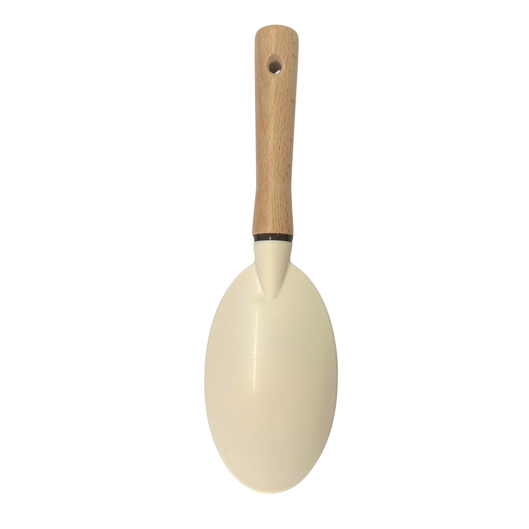 #0294 HAIR BRUSH OVAL WOOD WHITE