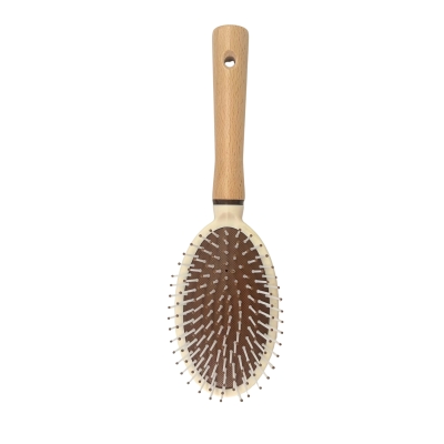 EVA & EVE - #0294 HAIR BRUSH OVAL WOOD WHITE
