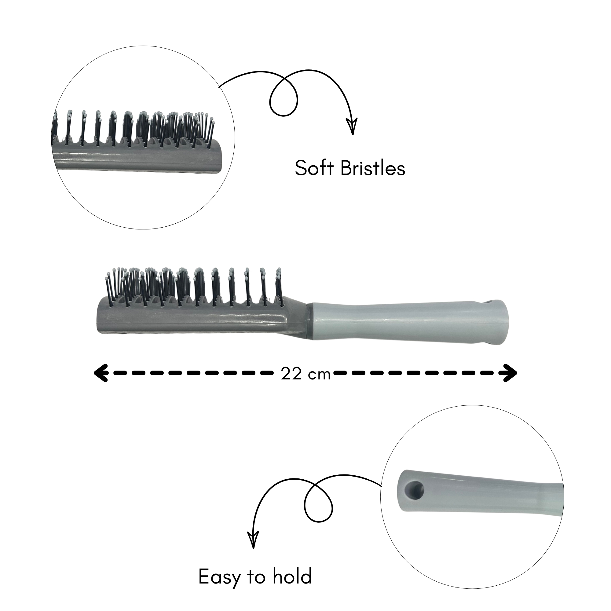CB 0370 VENTED DETANGLING HAIR BRUSH image