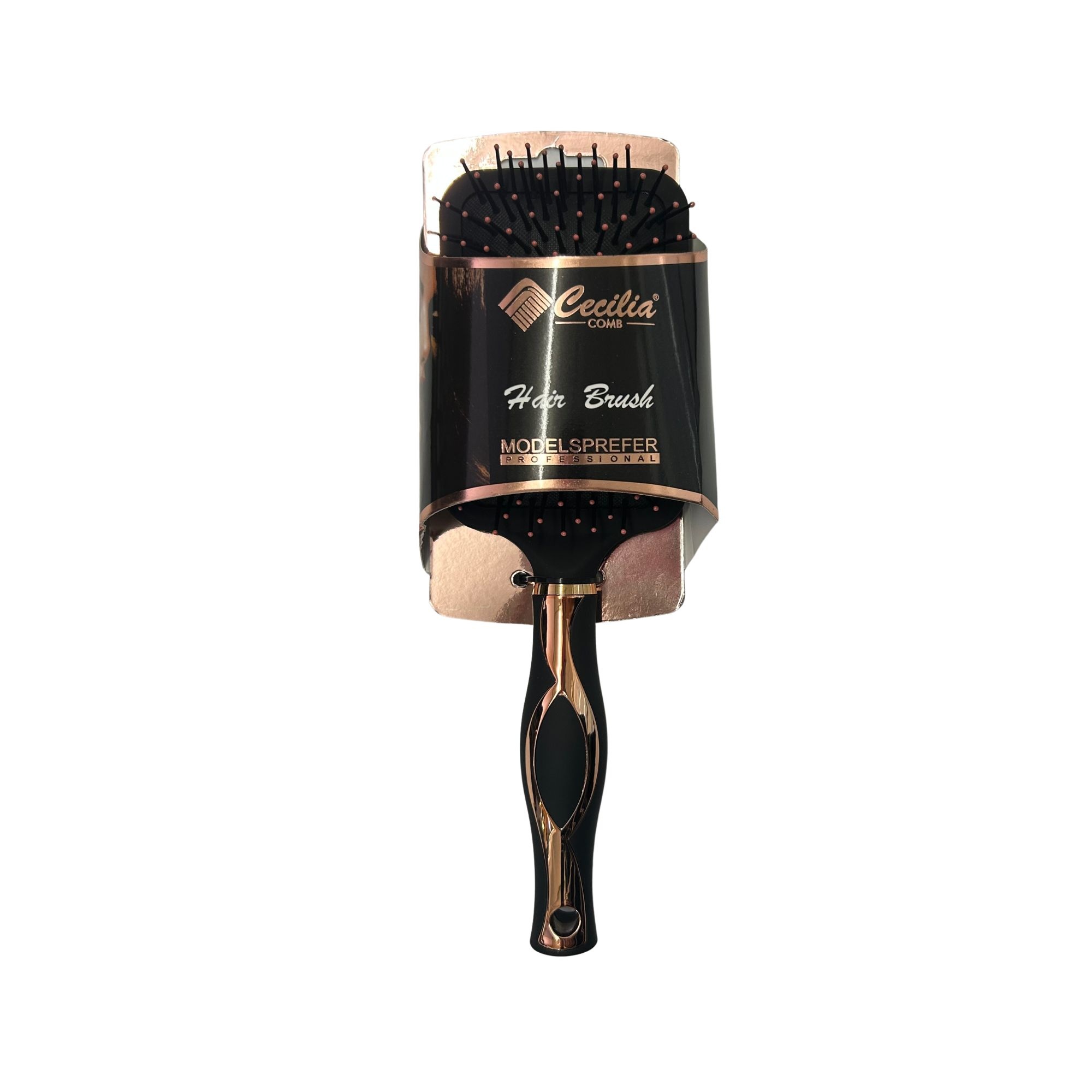 #0401 CECILIA HAIR BRUSH SQUARE (ROSE GOLD) image