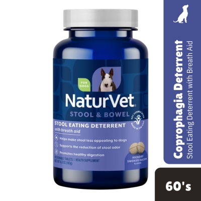 NATURVET - Coprophagia Stool Eating Deterrent Chewable Tablets 60s